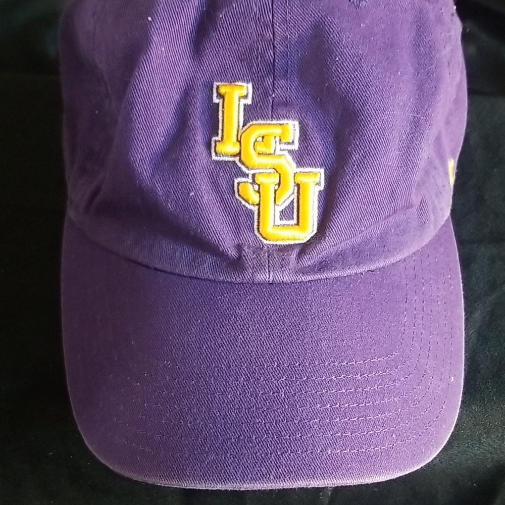 Purple LSU Cap with Gold Logo youth